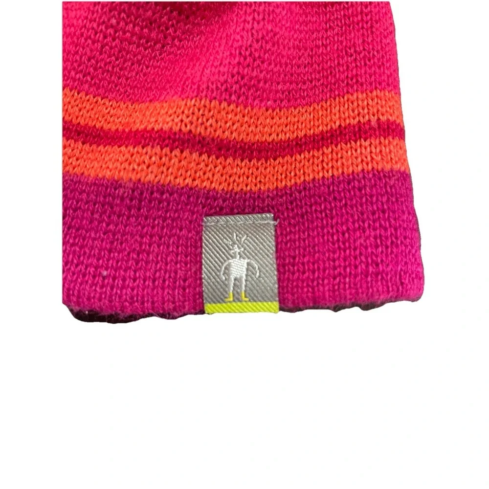 Smartwool Kid Bootie Toddler Baby Hat pink Punch EUC MSRP‎ $26.00
